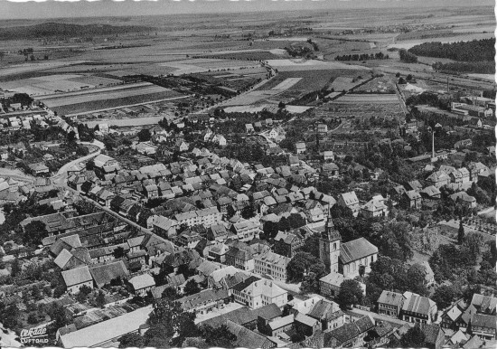 Elze Luftbild von Südwesten um 1964
